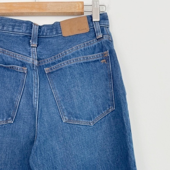 Madewell Trendy Baggy Straight High Rise Trendy Casual Distressed Denim Jeans 24 - Picture 10 of 14